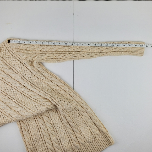 Jeanne Pierre vintage heavy cable knit sweater S - Picture 7 of 8